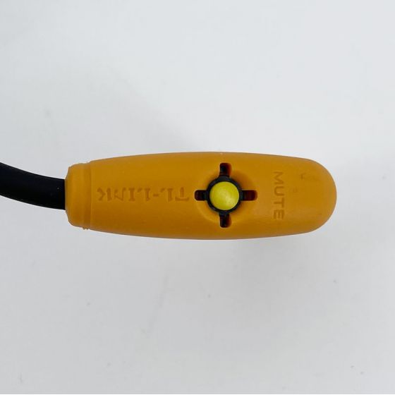 Cable 24AWG noir Tressé Blindé Switch Mute jacks Droit-Coudé oranges 6m Groovit