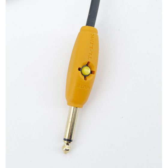 Cable 24AWG noir Tressé Blindé Switch Mute jacks Droit-Coudé oranges 6m Groovit