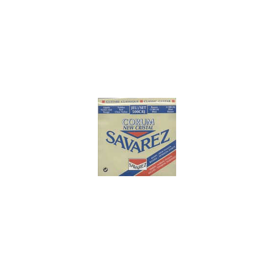 Cordes Guitare Classique Savarez 500CRJ CRISTAL CORUM ROUGE/BLEU