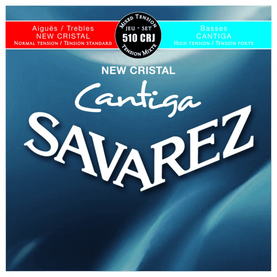 Cordes Guitare Classique Savarez 10CRJ New Cristal / Cantiga Tension Mixte