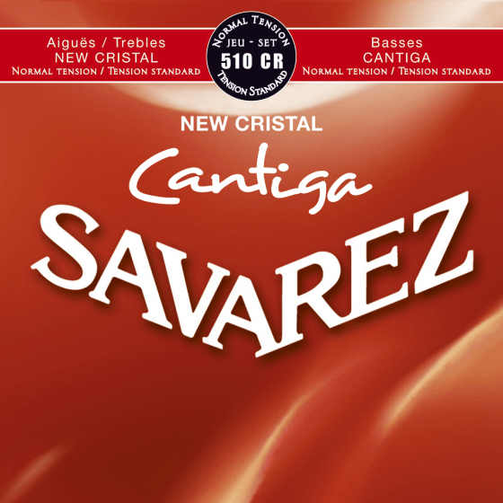 Cordes Guitare Classique Savarez 510CR JEU CRISTAL CANTIGA NORMAL