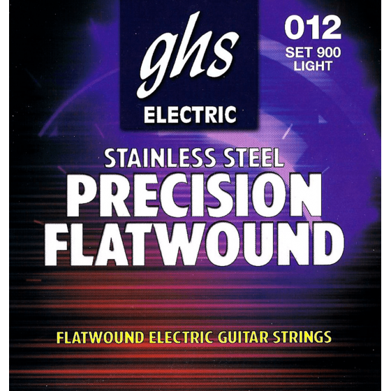Cordes Guitare électrique GHS 900 Precision Flatwounds Light