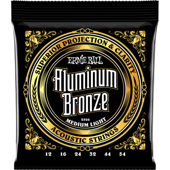 Cordes Guitare Ernie Ball Aluminium bronze medium light 12-54