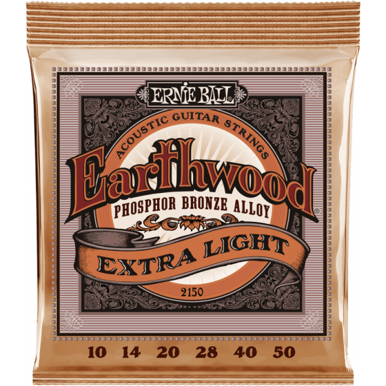 Cordes Guitare Ernie Ball Earthwood phosphore bronze extra light 10-50