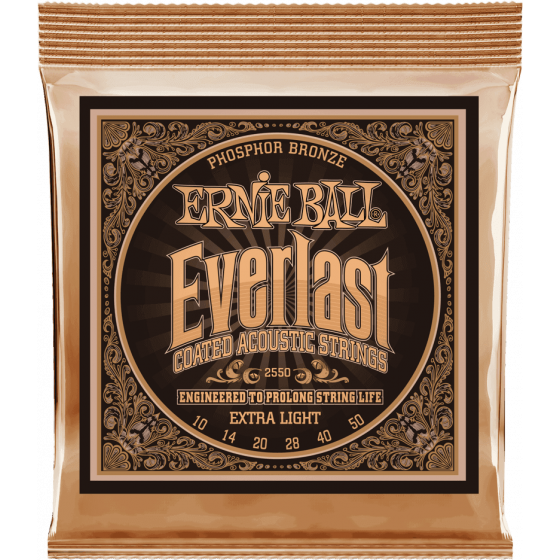 Cordes Guitare Ernie Ball Everlast coated phophore bronze extra light 10-50
