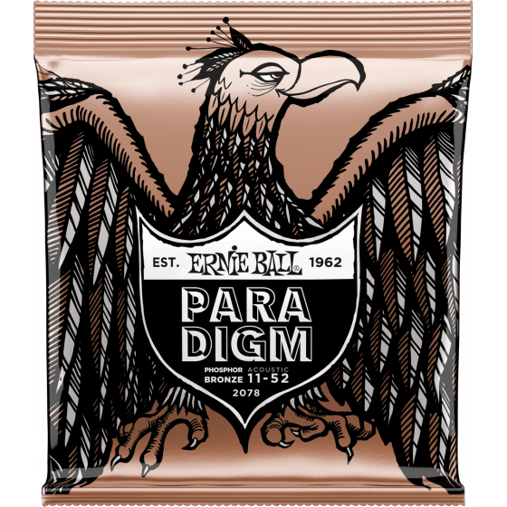 Cordes Guitare Ernie Ball Paradigm phosphore bronze light 11-52
