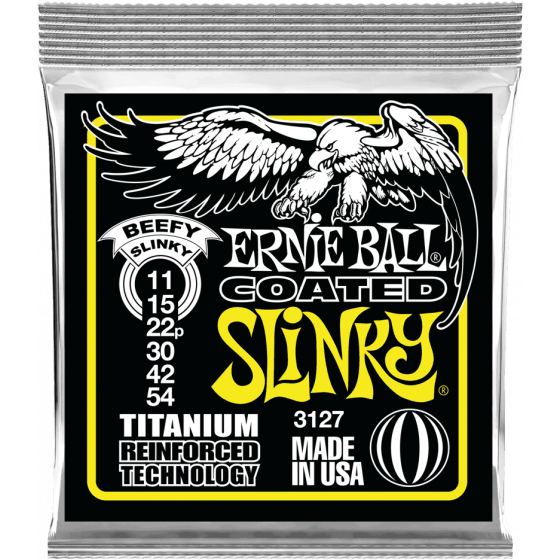 Cordes Guitare Classique Ernie Ball Slinky rps coated titanium 11-54