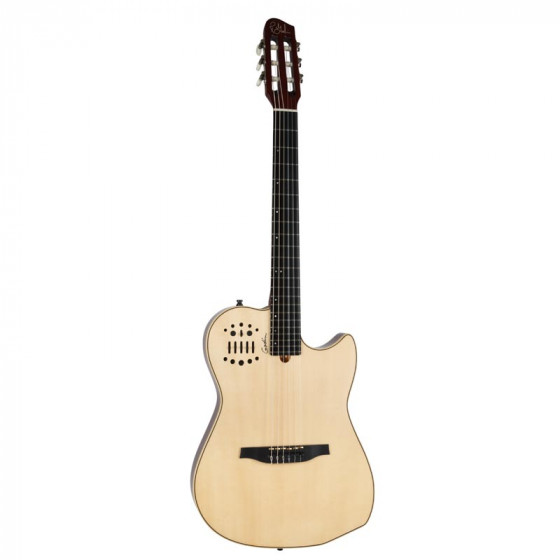 Guitare électro classique Godin Multiac Nylon SA Naturel HG avec housse
