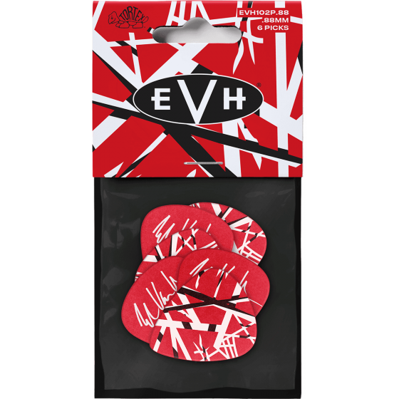 Sachet de 6 Médiators Dunlop Médiator EVH Frankenstein 0,88mm,