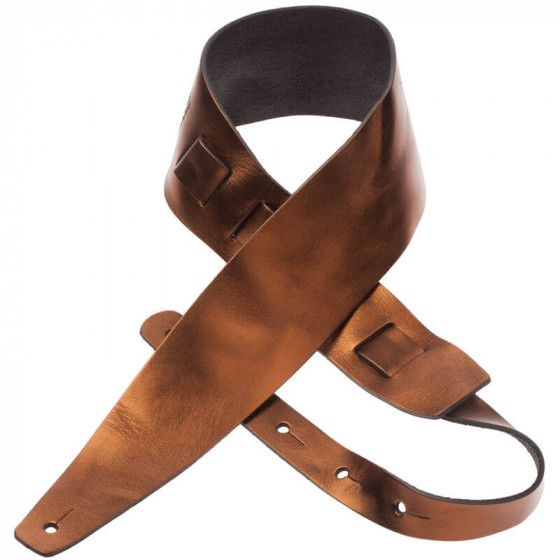 Sangle Holes HC cuir bronze métallique 8cm Magrabo