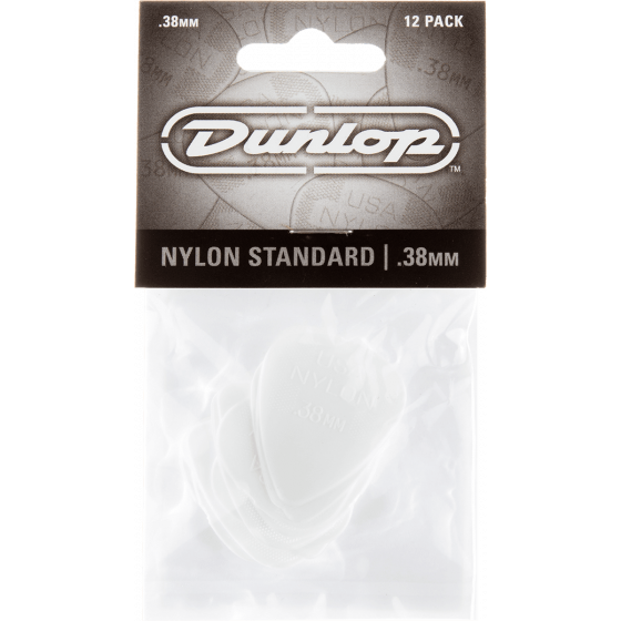 Sachet de 12 Médiators Dunlop Nylon 0,38mm