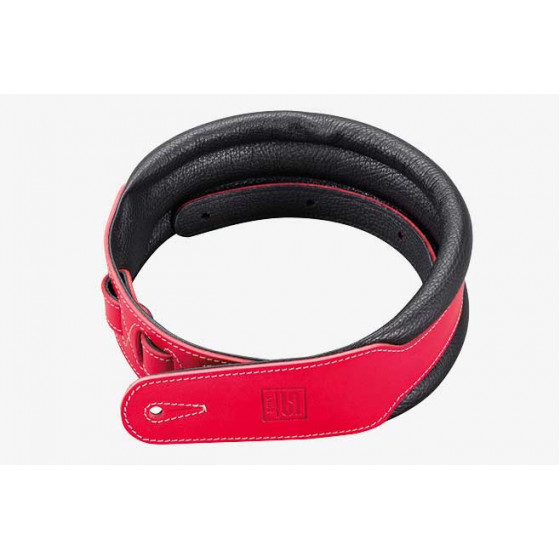 Sangle en véritable cuir Italien Rouge STEFY LINE Broadway SLST101C