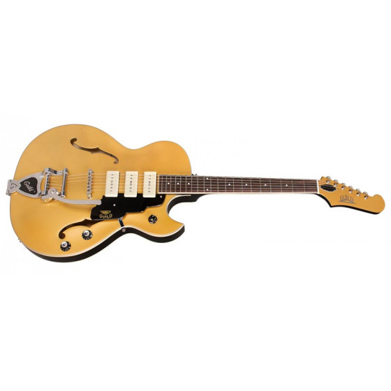 Guitare électrique Guild Hollowbody Starfire I Jet 90 - Satin Gold