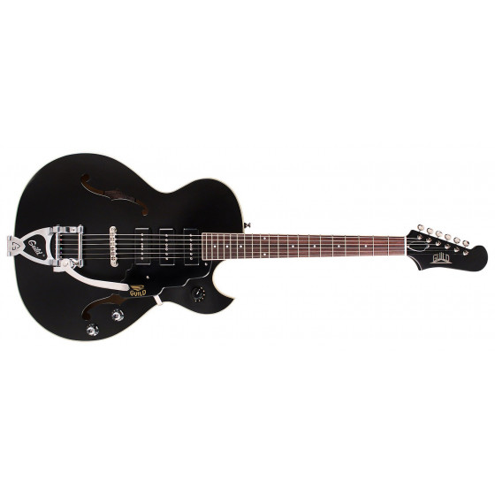 Guitare électrique Guild Hollowbody Starfire I Jet 90 - Satin Black