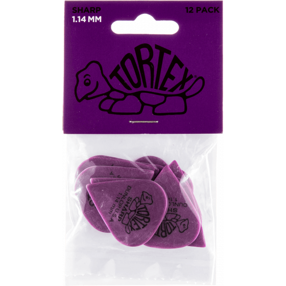 Sachet de 12 Médiators Dunlop Tortex Sharp 1,14mm