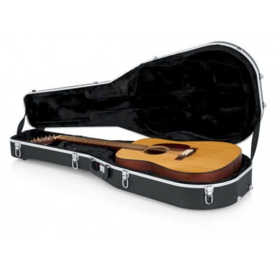 Étui Guitare acoustique Gator ABS deluxe pour guitare dreadnought 12-cordes