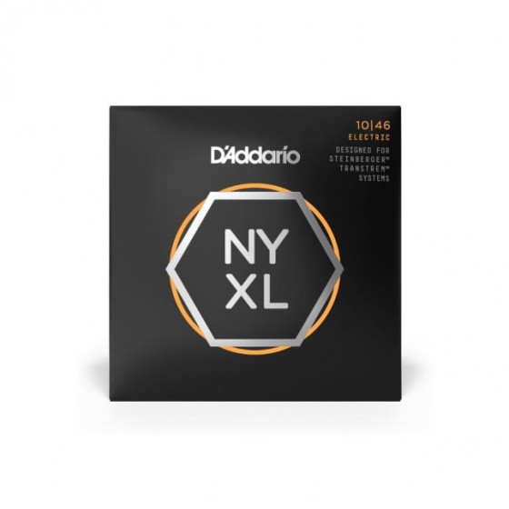 Cordes guitare électrique D'addario NYXLS1046, NYXL Nickel Wound, Regular Light, Double Ball End, 10-46